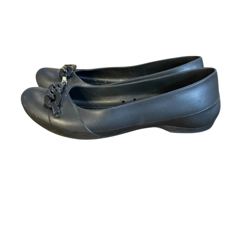 CROCS Gianna Black Ballet Flats Women’s Size 8